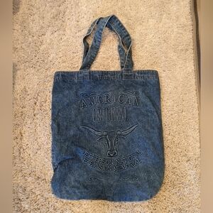 Denim Bag American Original Jefferson National Expansion Memorial Large Tote Bag